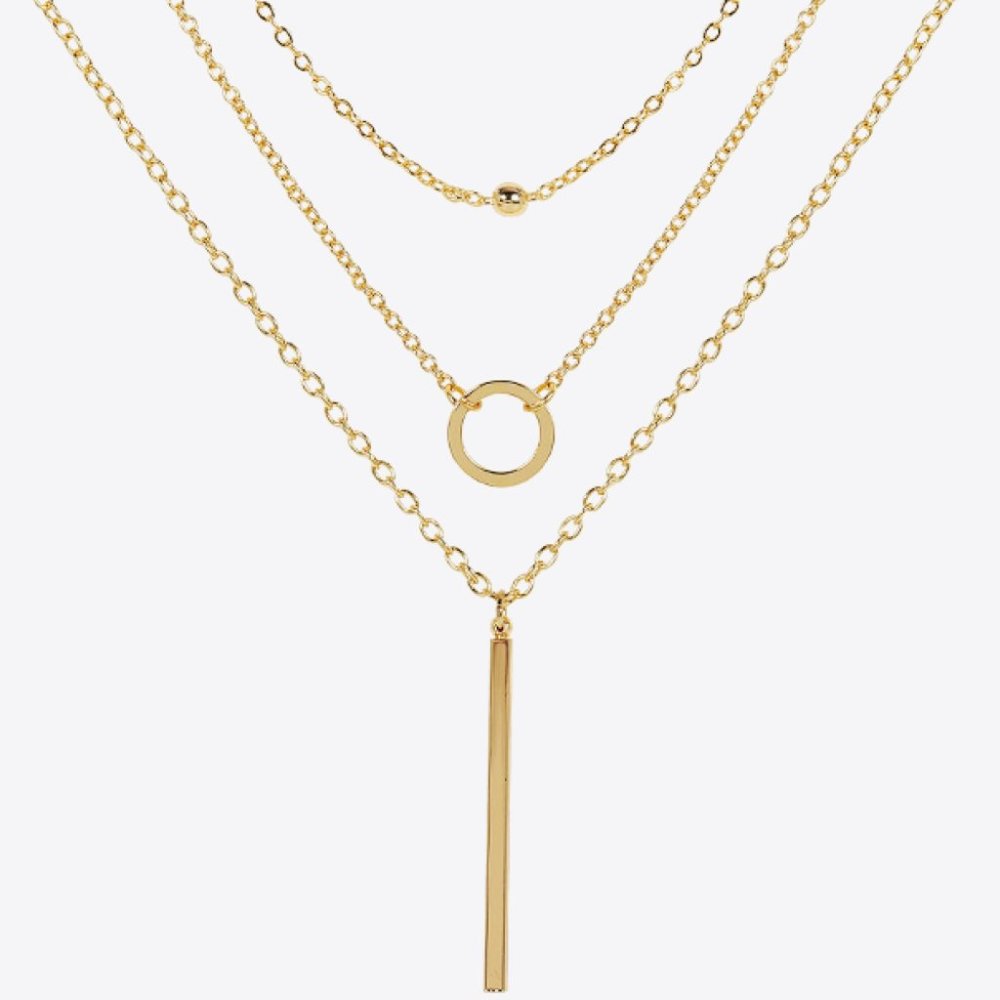 Basic Three-Piece Chain Necklace Set For Women